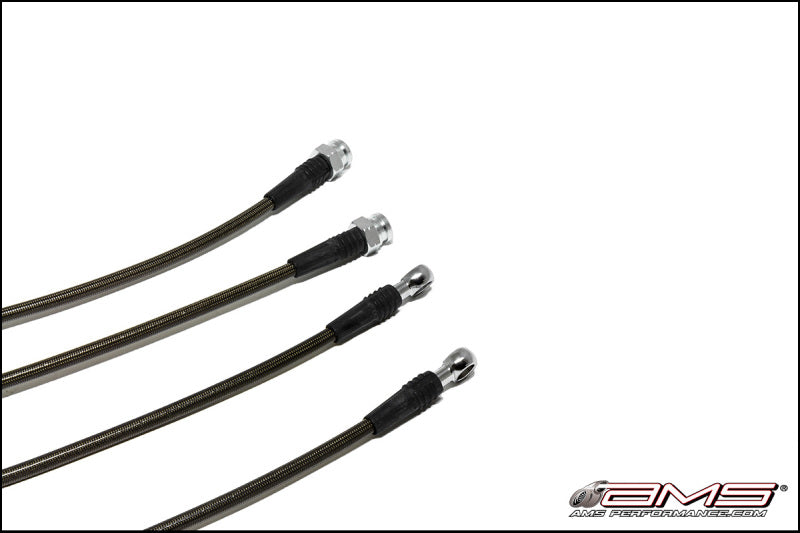 AMS Performance 08-15 Mitsubishi EVO X Stainless Steel Brake Lines (4 Lines) AMS Performance 08-15 Mitsubishi EVO X Stainless Steel Brake Lines (4 Lines)