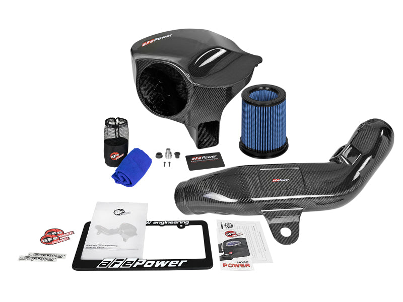 aFe Black Series Carbon Fiber CAIS w/Pro 5R Filter 16-18 BMW M2 (F87) L6-3.0L aFe Black Series Carbon Fiber CAIS w/Pro 5R Filter 16-18 BMW M2 (F87) L6-3.0L