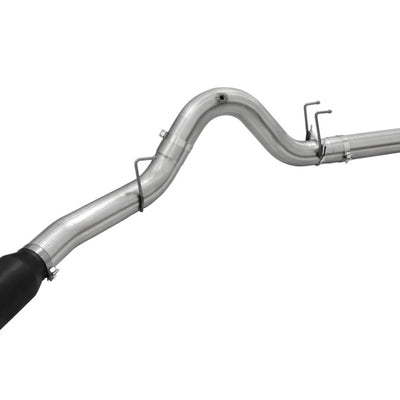 aFe Atlas Exhausts 5in DPF-Back Aluminized Steel Exhaust Sys 2015 Ford Diesel V8 6.7L (td) Black Tip