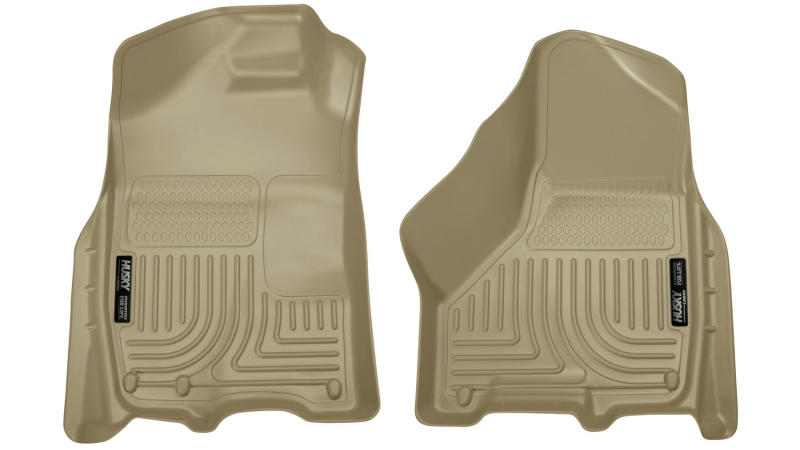 Husky Liners 09-10 Dodge Ram 1500/2500/3500 WeatherBeater Front Row Tan Floor Liners Husky Liners 09-10 Dodge Ram 1500/2500/3500 WeatherBeater Front Row Tan Floor Liners