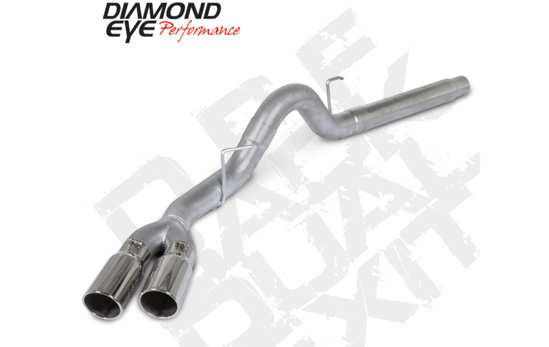 Diamond Eye 18-19 Ford 3.0L Powerstroke F150 - 4in Alum DPF Back Exh Kit Sprt Dual w/Tips 4512BRA-DE Diamond Eye 18-19 Ford 3.0L Powerstroke F150 - 4in Alum DPF Back Exh Kit Sprt Dual w/Tips 4512BRA-DE