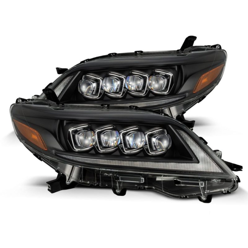 AlphaRex 2011+ Toyota Sienna NOVA LED Proj Headlights Plank Style Black w/Activ Light/Seq Signal/DRL AlphaRex 2011+ Toyota Sienna NOVA LED Proj Headlights Plank Style Black w/Activ Light/Seq Signal/DRL