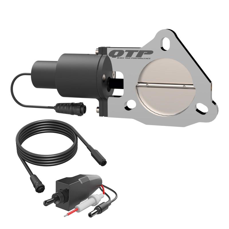 QTP 3in Bolt-On QTEC Electric Cutout Valve - Single QTP 3in Bolt-On QTEC Electric Cutout Valve - Single