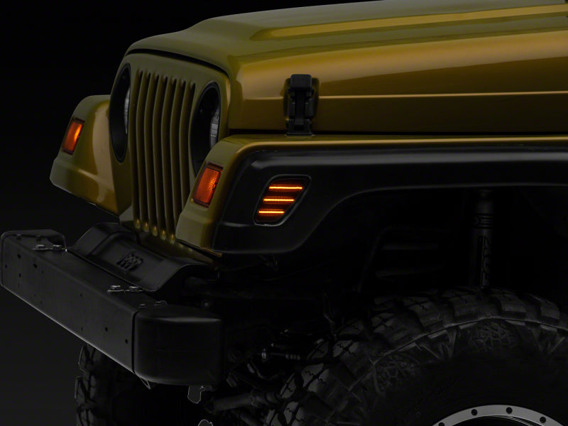 Raxiom 97-06 Jeep Wrangler TJ Axial Series LED Side Marker Lamps- Smoked Raxiom 97-06 Jeep Wrangler TJ Axial Series LED Side Marker Lamps- Smoked