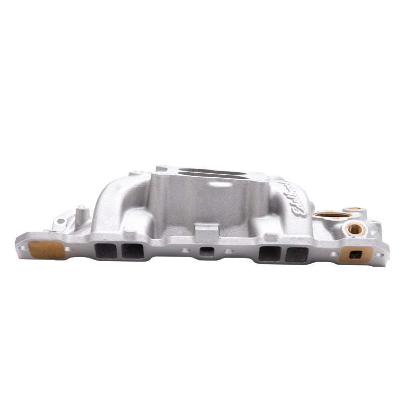 Edelbrock Manifold SBC 23-Degree Marine RPM 1987-1995 w/ Brass Edelbrock Manifold SBC 23-Degree Marine RPM 1987-1995 w/ Brass