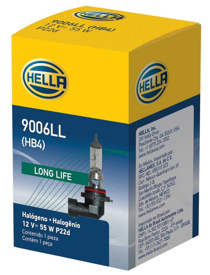 Hella Bulb 9006/HB4 12V 55W P22d T4 LONGLIFE Hella Bulb 9006/HB4 12V 55W P22d T4 LONGLIFE