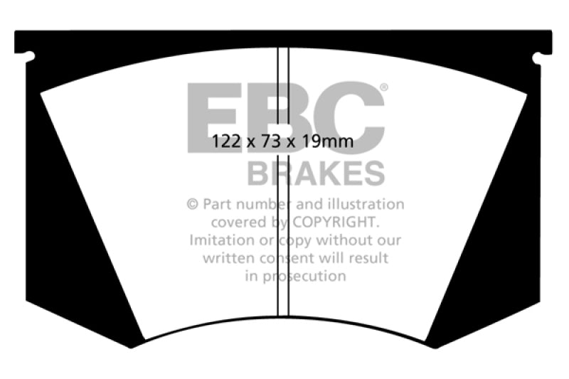 EBC 64-66 Ac Cobra 7.0 Redstuff Front Brake Pads EBC 64-66 Ac Cobra 7.0 Redstuff Front Brake Pads