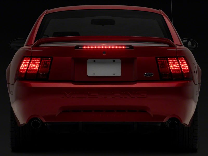 Raxiom 99-04 Ford Mustang Excluding 03-04 Cobra Axial Series LED Third Brake Light- Clear Lens Raxiom 99-04 Ford Mustang Excluding 03-04 Cobra Axial Series LED Third Brake Light- Clear Lens