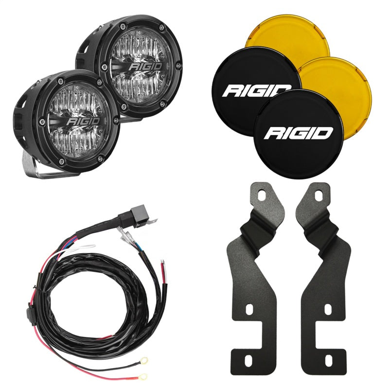 Rigid Industries 2021 Ford Bronco A-Pillar Light Mount Kit (Incl. 4In 360-Series Drive) Rigid Industries 2021 Ford Bronco A-Pillar Light Mount Kit (Incl. 4In 360-Series Drive)