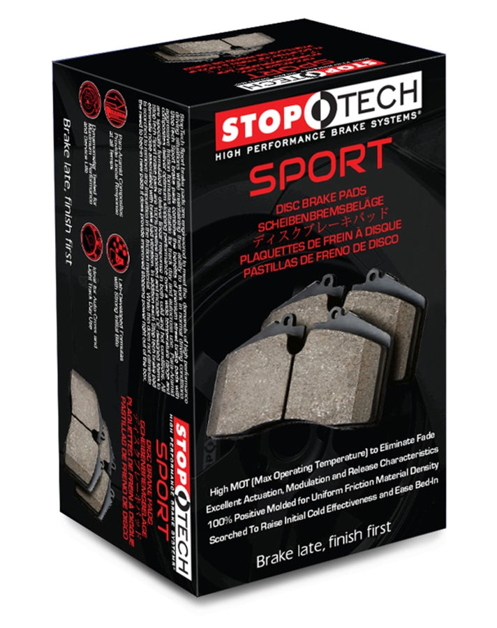 StopTech Sport Brake Pads w/Shims and Hardware - Rear StopTech Sport Brake Pads w/Shims and Hardware - Rear
