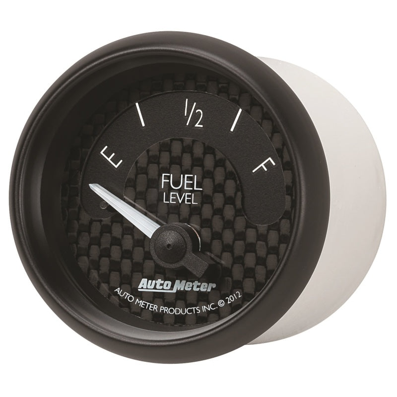 Autometer GT Series 52mm Short Sweep Electronic 0-90 ohms Fuel Level (For most 65-97 GM) Autometer GT Series 52mm Short Sweep Electronic 0-90 ohms Fuel Level (For most 65-97 GM)