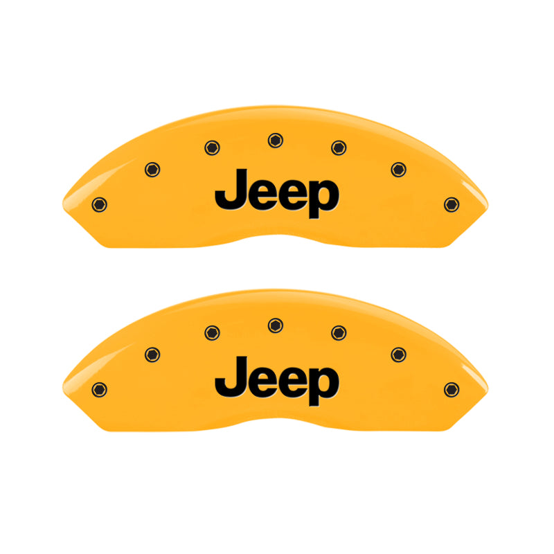 MGP 2 Caliper Covers Engraved Front Jeep Yellow Finish Black Characters 2006 Jeep Wrangler MGP 2 Caliper Covers Engraved Front Jeep Yellow Finish Black Characters 2006 Jeep Wrangler