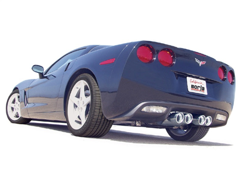 Borla 05-08 Chevrolet Corvette Coupe/Convertible 2dr 6.2L 8cyl AT/MT 6spd ATAK SS Catback Exhaust Borla 05-08 Chevrolet Corvette Coupe/Convertible 2dr 6.2L 8cyl AT/MT 6spd ATAK SS Catback Exhaust