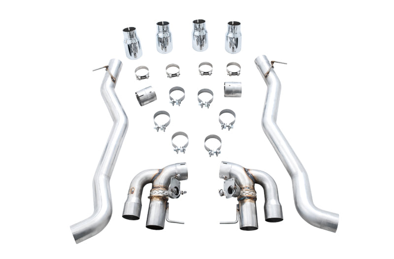 AWE Tuning 18-19 BMW M5 (F90) 4.4T AWD SwitchPath Axle-back Exhaust - Chrome Silver Tips AWE Tuning 18-19 BMW M5 (F90) 4.4T AWD SwitchPath Axle-back Exhaust - Chrome Silver Tips