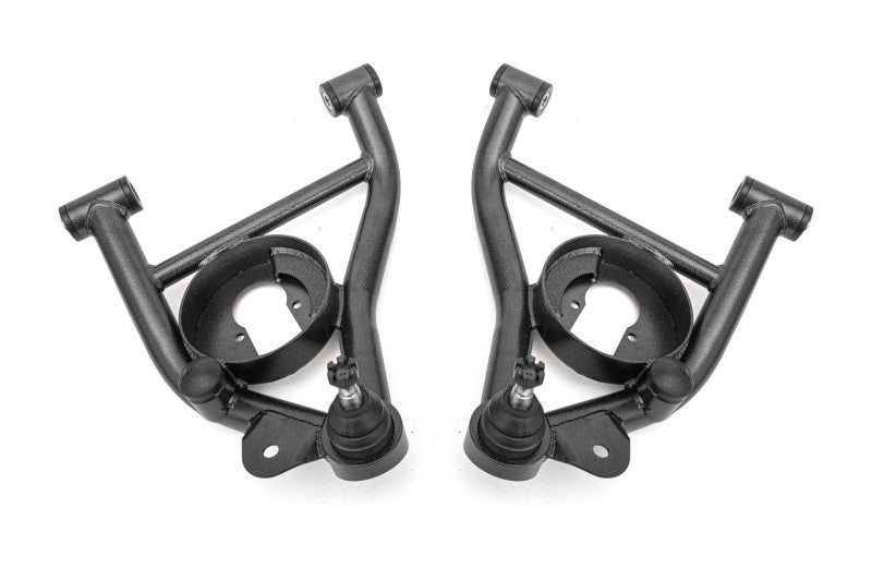 BMR 82-92 F-Body A-arms Lower DOM, Non-adj Delrin Bushings Spring Pocket - Black Hammertone BMR 82-92 F-Body A-arms Lower DOM, Non-adj Delrin Bushings Spring Pocket - Black Hammertone