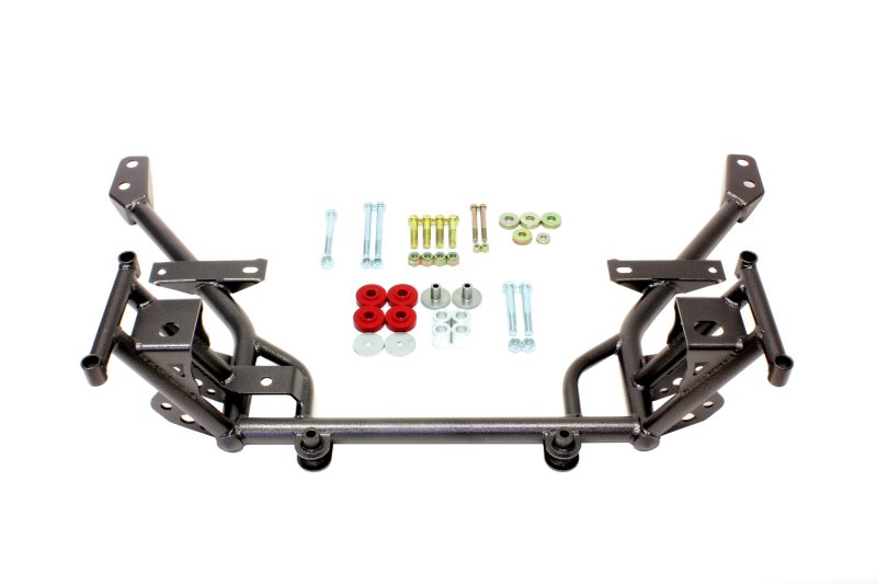 BMR 05-14 S197 Mustang K-Member w/ 1/2in Lowered Motor Mount and STD. Rack Mounts - Black Hammertone BMR 05-14 S197 Mustang K-Member w/ 1/2in Lowered Motor Mount and STD. Rack Mounts - Black Hammertone