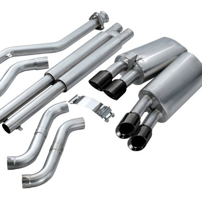 Corsa 1996-1996 Cat-Back Exhaust w/ Twin 3.5in Black Tips 96-96 Chevrolet Corvette C4 5.7L V8 LT4