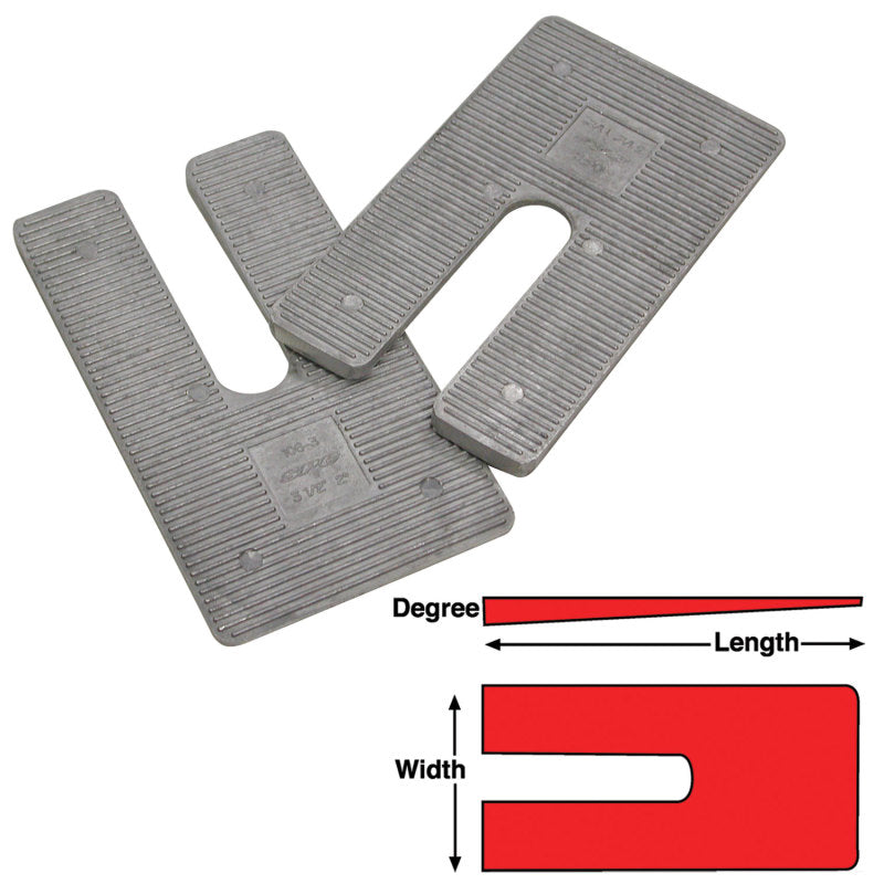 SPC Performance AL SHIMS 3X6 X 2 deg.(6) SPC Performance AL SHIMS 3X6 X 2 deg.(6)