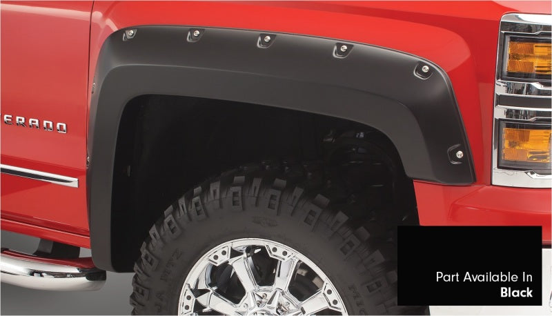 Bushwacker 16-18 Chevy Silverado 1500 Fleetside Pocket Style Flares 4pc 78.8/97.8in Bed - Black Bushwacker 16-18 Chevy Silverado 1500 Fleetside Pocket Style Flares 4pc 78.8/97.8in Bed - Black