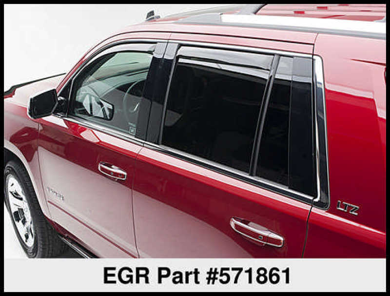 EGR 15+ Chevy Tahoe/GMC Yukon In-Channel Window Visors - Set of 4 (571861) EGR 15+ Chevy Tahoe/GMC Yukon In-Channel Window Visors - Set of 4 (571861)