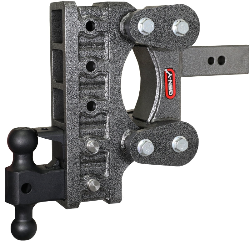 Gen-Y The Boss Torsion-Flex 2.5in Shank 9in Drop 32K Hitch w/GH-0161 Dual-Ball/GH-0162 Pintle Lock Gen-Y The Boss Torsion-Flex 2.5in Shank 9in Drop 32K Hitch w/GH-0161 Dual-Ball/GH-0162 Pintle Lock