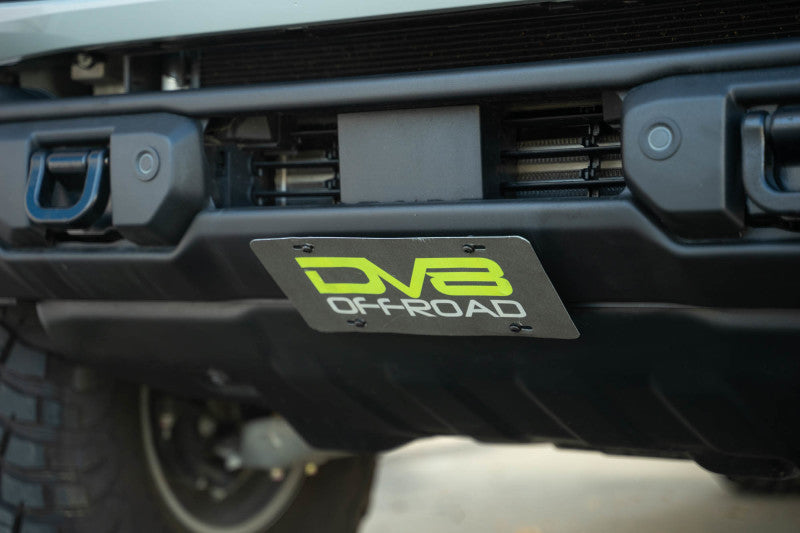 DV8 Offroad 2021 Ford Bronco Capable Bumper Slanted Front License Plate Mount DV8 Offroad 2021 Ford Bronco Capable Bumper Slanted Front License Plate Mount