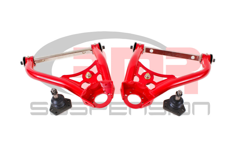 BMR 67-69 1st Gen F-Body Pro-Touring Upper A-Arms w/ Tall Ball Joint (Delrin) - Red BMR 67-69 1st Gen F-Body Pro-Touring Upper A-Arms w/ Tall Ball Joint (Delrin) - Red