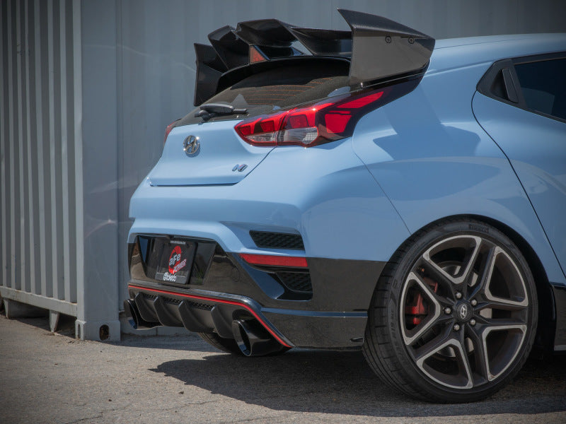 aFe 21-22 Hyundai Veloster N L4-2.0L Takeda 3in 304 SS Axle-Back Exhaust System w/ Black Tip aFe 21-22 Hyundai Veloster N L4-2.0L Takeda 3in 304 SS Axle-Back Exhaust System w/ Black Tip