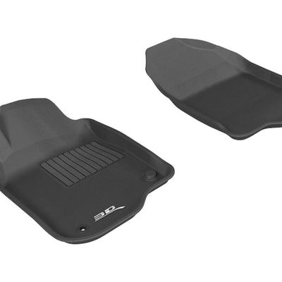 3D MAXpider 2008-2012 Chevrolet Malibu Kagu 1st Row Floormat - Black