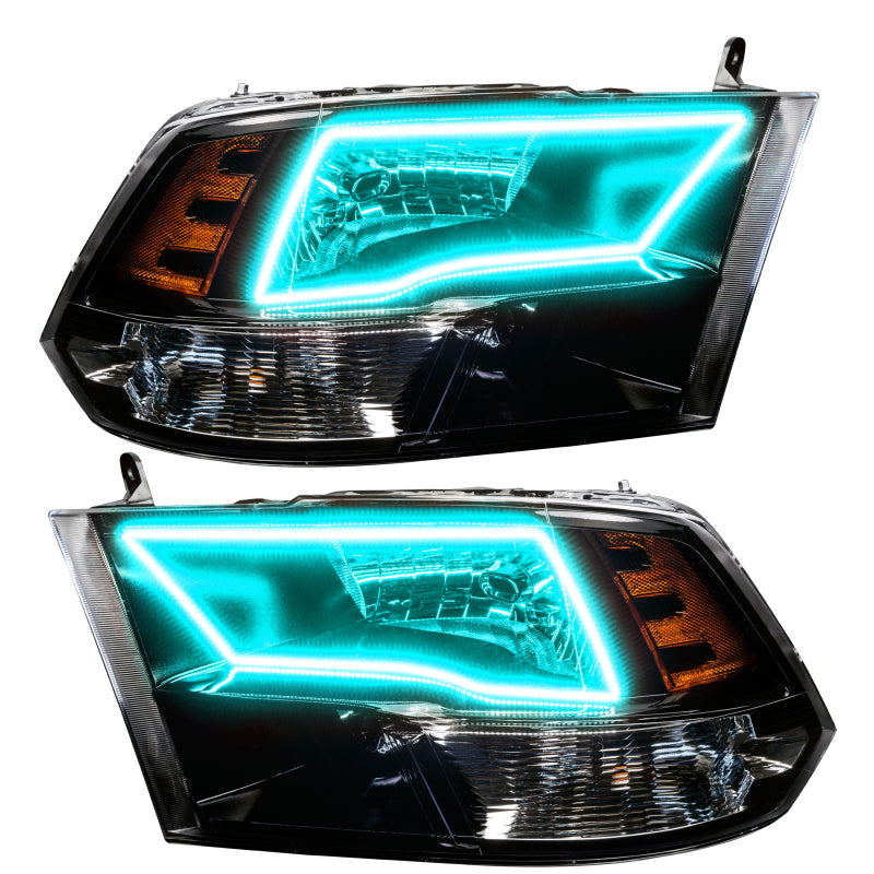 Oracle 09-17 RAM 1500 TRX Quad Pre-Assembled Headlights Blk Housing - w/ BC1 Cntrl SEE WARRANTY Oracle 09-17 RAM 1500 TRX Quad Pre-Assembled Headlights Blk Housing - w/ BC1 Cntrl SEE WARRANTY
