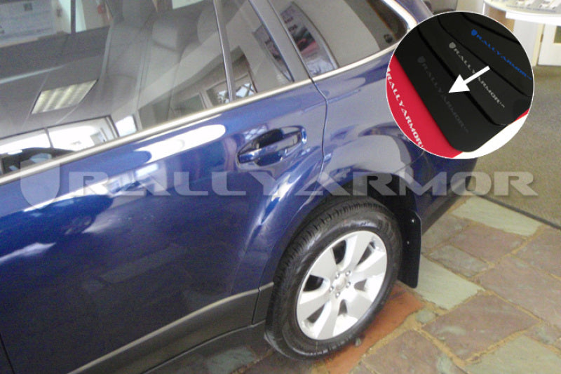 Rally Armor 10-14 Subaru Outback Black UR Mud Flap w/ Grey Logo Rally Armor 10-14 Subaru Outback Black UR Mud Flap w/ Grey Logo