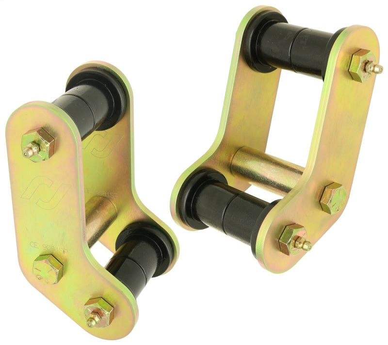 RockJock Boomerang YJ Leaf Spring Shackles Rear w/ Urethane Bushings For Pro Comp Springs RockJock Boomerang YJ Leaf Spring Shackles Rear w/ Urethane Bushings For Pro Comp Springs