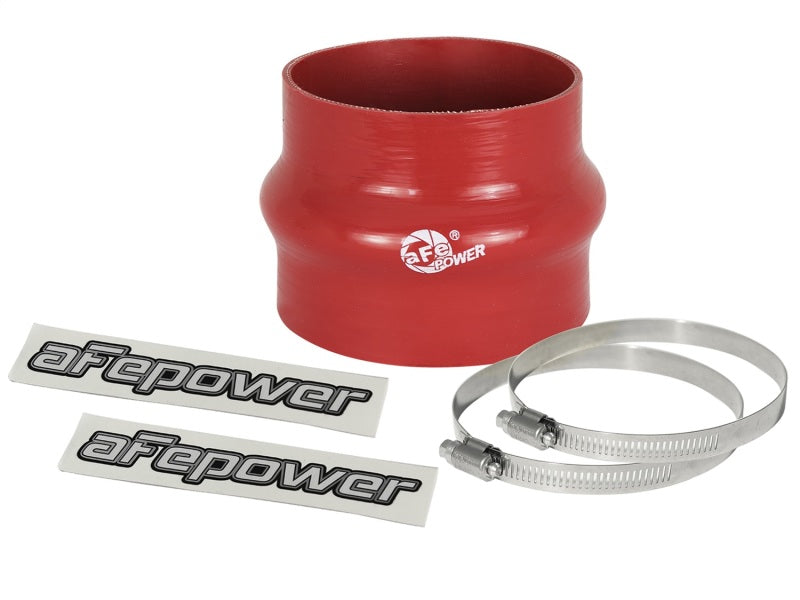 aFe Magnum FORCE CAI Univ. Silicone Coupling Kit (3.75in. ID to 3.5in. ID) Straight Reducer - Red aFe Magnum FORCE CAI Univ. Silicone Coupling Kit (3.75in. ID to 3.5in. ID) Straight Reducer - Red