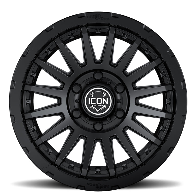 ICON Recon Pro 17x8.5 8 x 6.5 13mm Offset 5.25in BS Satin Black Wheel ICON Recon Pro 17x8.5 8 x 6.5 13mm Offset 5.25in BS Satin Black Wheel