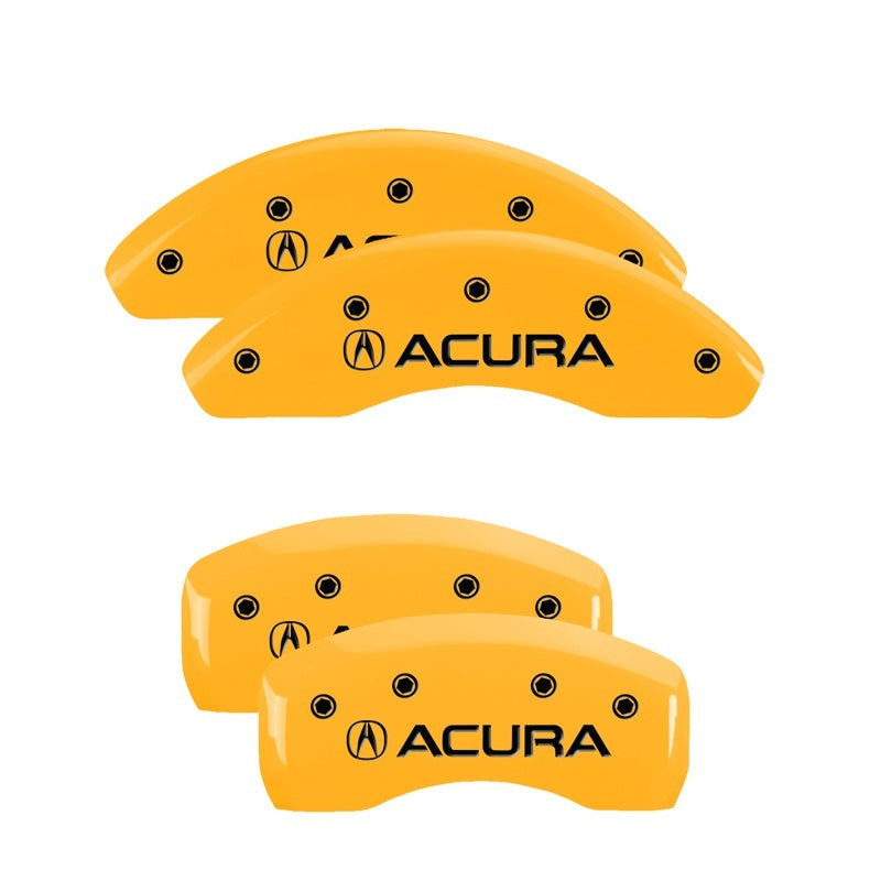MGP 4 Caliper Covers Engraved Front & Rear Acura Yellow Finish Black Char 2002 Acura RSX MGP 4 Caliper Covers Engraved Front & Rear Acura Yellow Finish Black Char 2002 Acura RSX