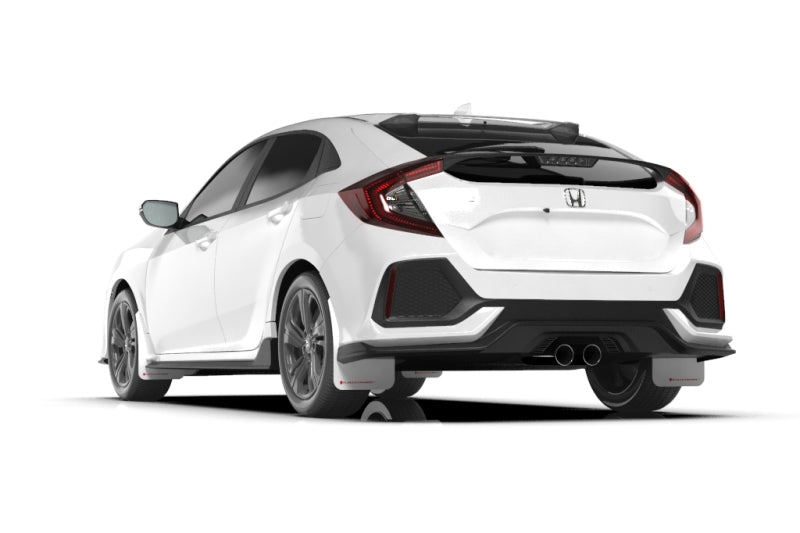 Rally Armor 17-21 Honda Civic Sport/Sport Touring White UR Mud Flap w/Red Logo Rally Armor 17-21 Honda Civic Sport/Sport Touring White UR Mud Flap w/Red Logo