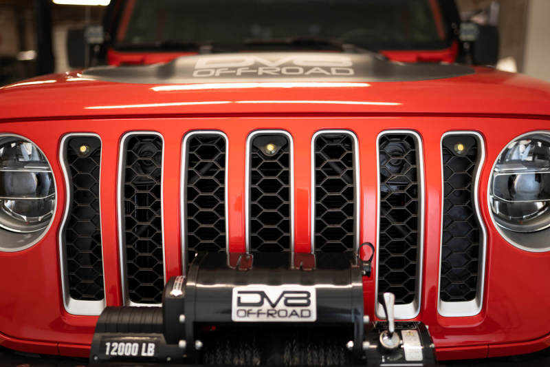 DV8 Offroad 2018+ Jeep JL Grill Amber Marker Lights DV8 Offroad 2018+ Jeep JL Grill Amber Marker Lights