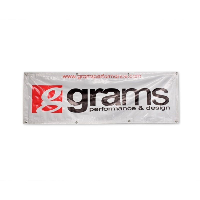 Grams Performance 60in x 20in Vinyl Shop Banner - Silver Grams Performance 60in x 20in Vinyl Shop Banner - Silver
