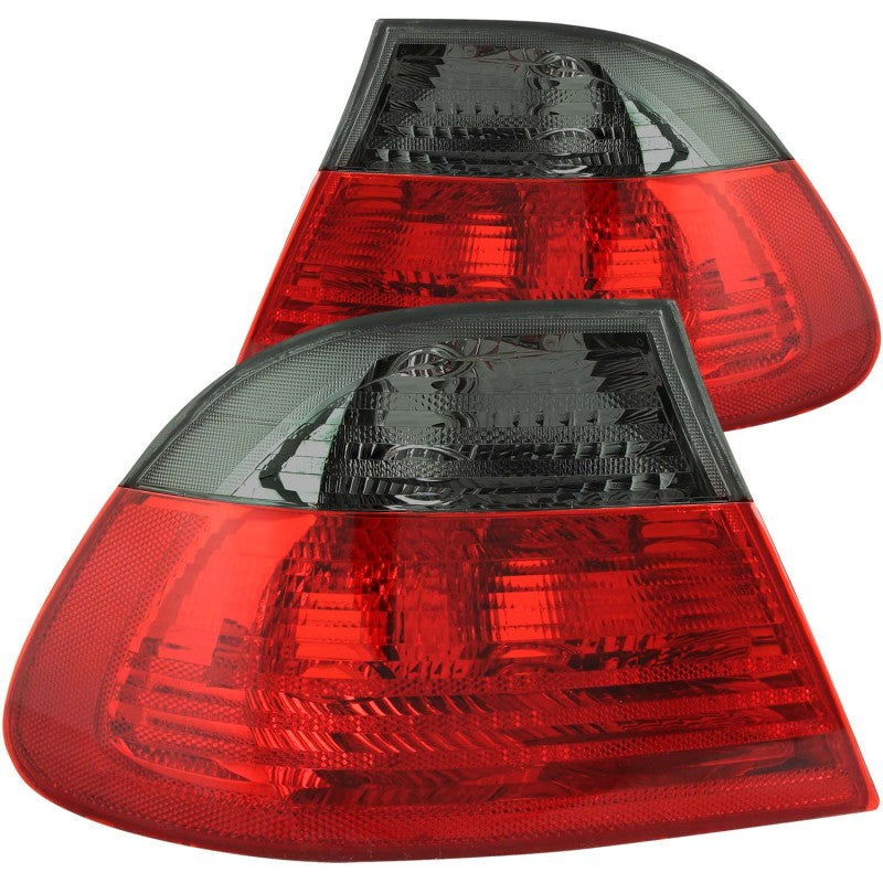 ANZO 2000-2003 BMW 3 Series E46 Taillights Red/Smoke - Outer ANZO 2000-2003 BMW 3 Series E46 Taillights Red/Smoke - Outer