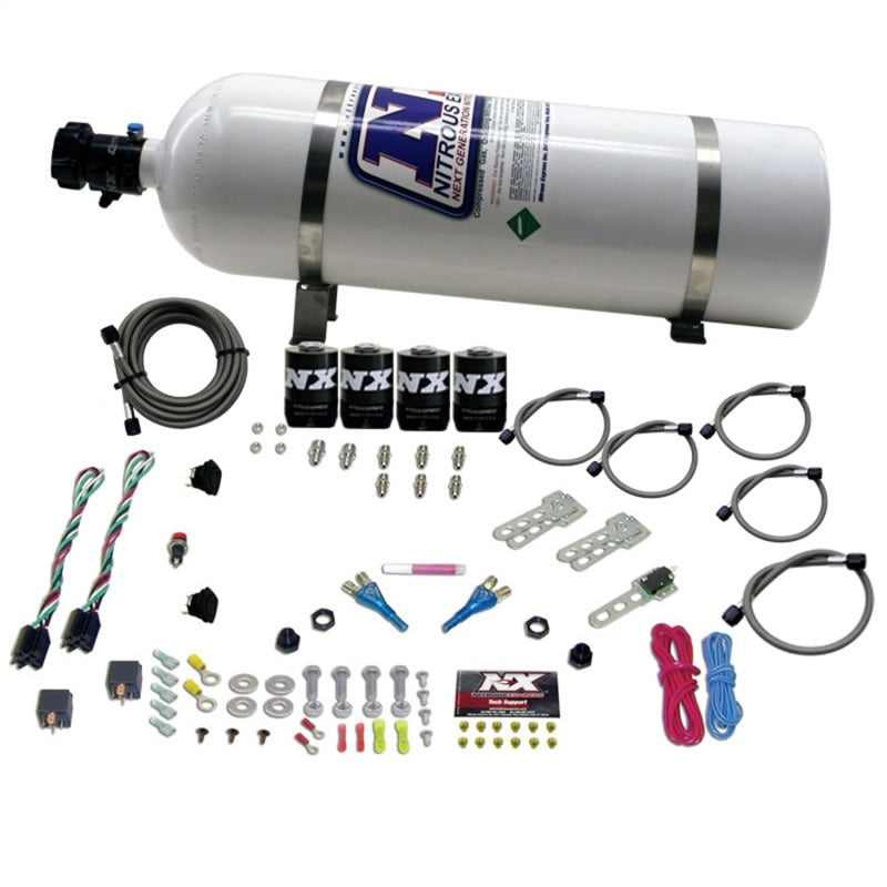 Nitrous Express GM EFI Dual Stage Nitrous Kit (50-150HP x 2) w/15lb Bottle Nitrous Express GM EFI Dual Stage Nitrous Kit (50-150HP x 2) w/15lb Bottle