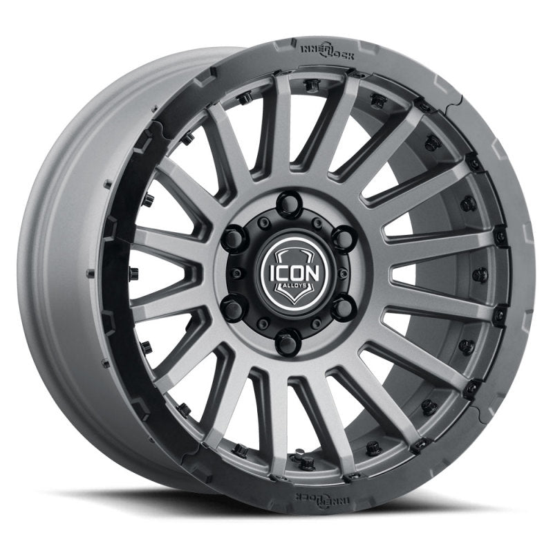 ICON Recon Pro 17x8.5 8 x 6.5 13mm Offset 5.25in BS Charcoal Wheel ICON Recon Pro 17x8.5 8 x 6.5 13mm Offset 5.25in BS Charcoal Wheel