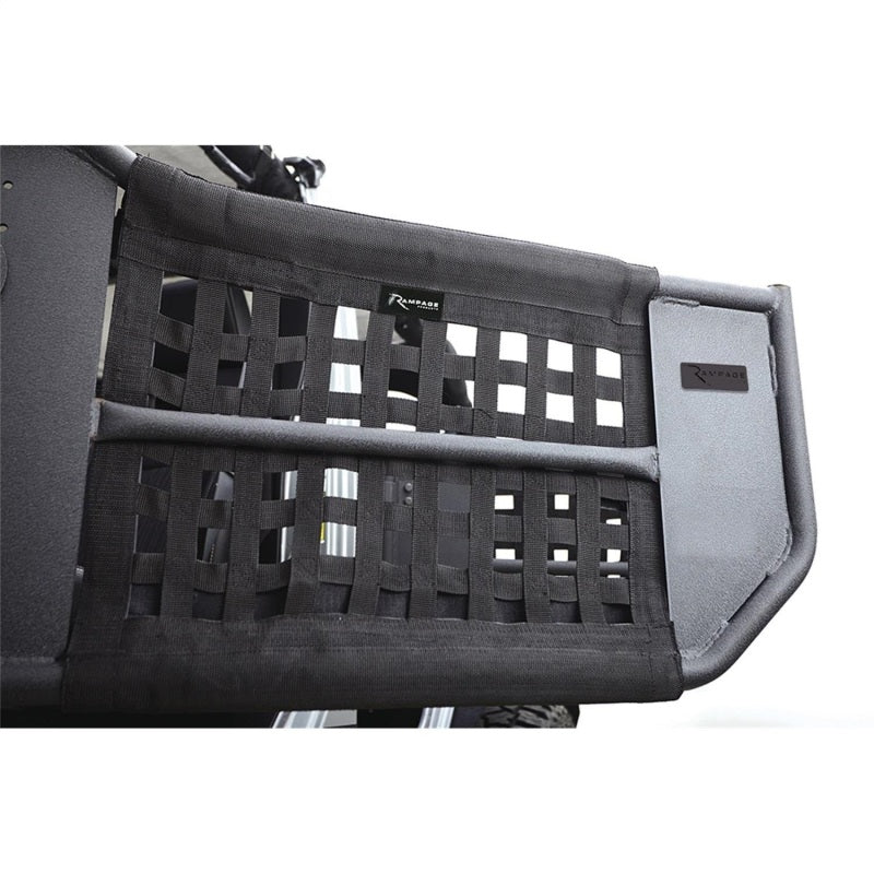 Rampage 2007-2018 Jeep Wrangler(JK) Unlimited 4-Door Tube Doors With Netting - Black Rampage 2007-2018 Jeep Wrangler(JK) Unlimited 4-Door Tube Doors With Netting - Black