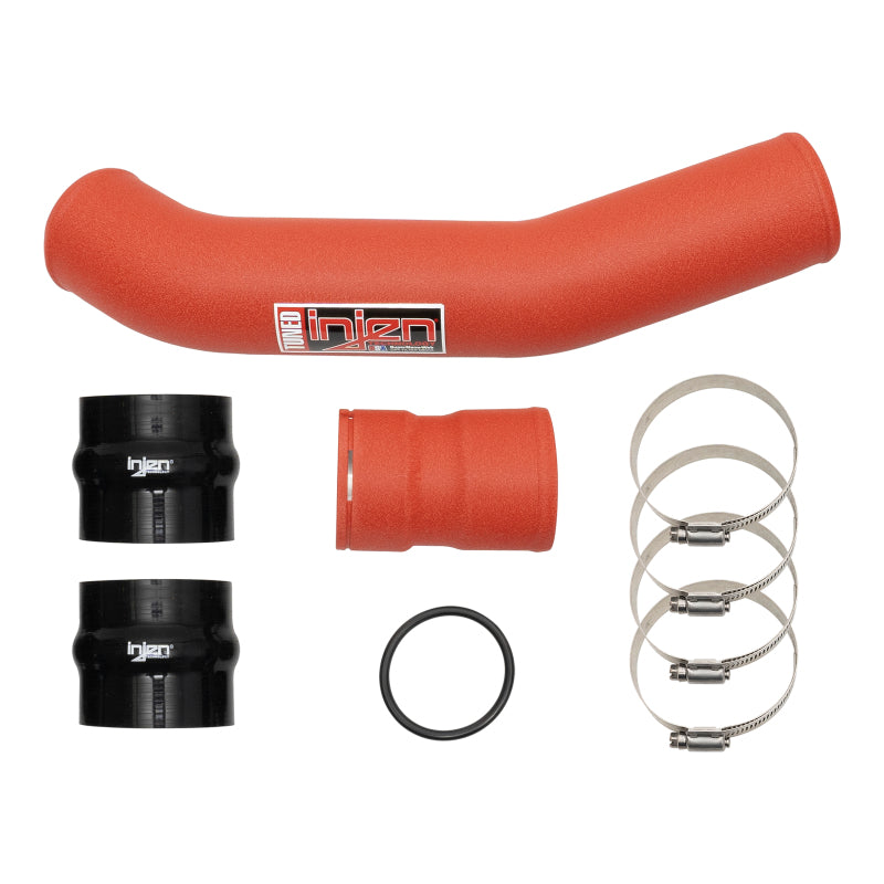 Injen 17-22 Ford F250/F/350/F-450/F-550 V8-6.7L Turbo Diesel Wrnkl Red Intercooler Hot Side Piping Injen 17-22 Ford F250/F/350/F-450/F-550 V8-6.7L Turbo Diesel Wrnkl Red Intercooler Hot Side Piping