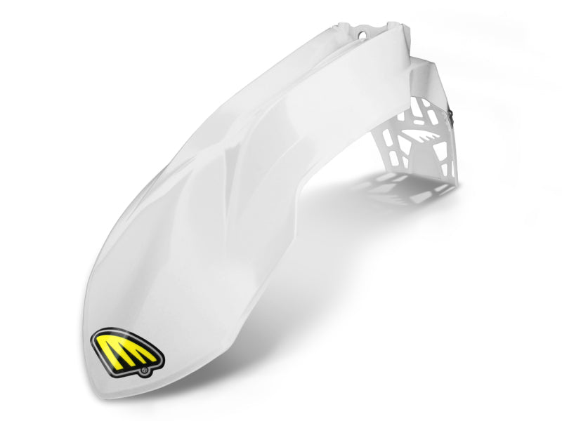 Cycra 13-16 KTM 125-500 SX/XC/SX-F/XC-F/XC-W/EXC/EXC-F/XCF-W Cycralite Front Fender - White Cycra 13-16 KTM 125-500 SX/XC/SX-F/XC-F/XC-W/EXC/EXC-F/XCF-W Cycralite Front Fender - White