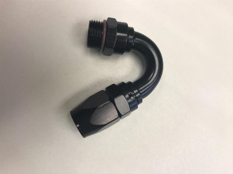 Fragola -12AN Male Rad. Fitting x 150 Degree Pro-Flow Hose End - Black Fragola -12AN Male Rad. Fitting x 150 Degree Pro-Flow Hose End - Black