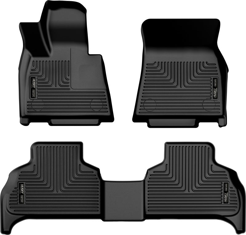 Husky Liners 19-23 BMW X5 Weatherbeater Black Front & 2nd Seat Floor Liners Husky Liners 19-23 BMW X5 Weatherbeater Black Front & 2nd Seat Floor Liners