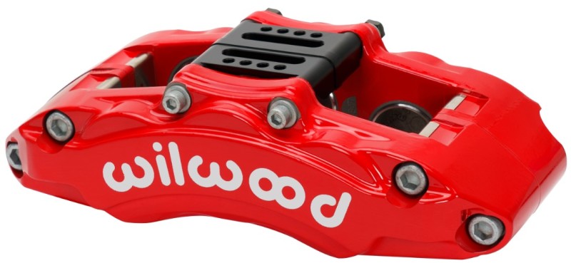 Wilwood Caliper - AT6 Lug Mount Red 1.75in/1.38in/1.38in Piston .75in Rotor - Left Side Wilwood Caliper - AT6 Lug Mount Red 1.75in/1.38in/1.38in Piston .75in Rotor - Left Side