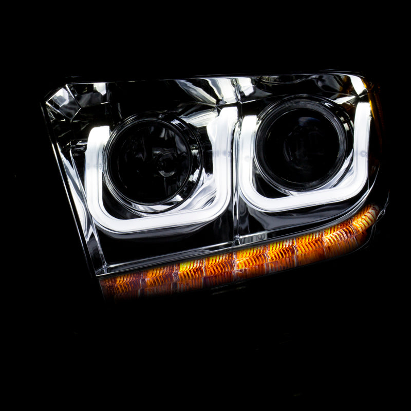 ANZO 2014-2016 Toyota Tundra Projector Headlights w/ U-Bar Chrome ANZO 2014-2016 Toyota Tundra Projector Headlights w/ U-Bar Chrome