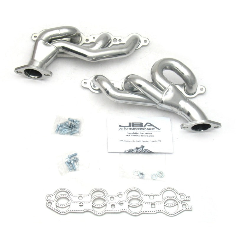 JBA 08-09 Pontiac G8 6.0/6.2L LS 1-3/4in Primary Silver Ctd Cat4Ward Header JBA 08-09 Pontiac G8 6.0/6.2L LS 1-3/4in Primary Silver Ctd Cat4Ward Header