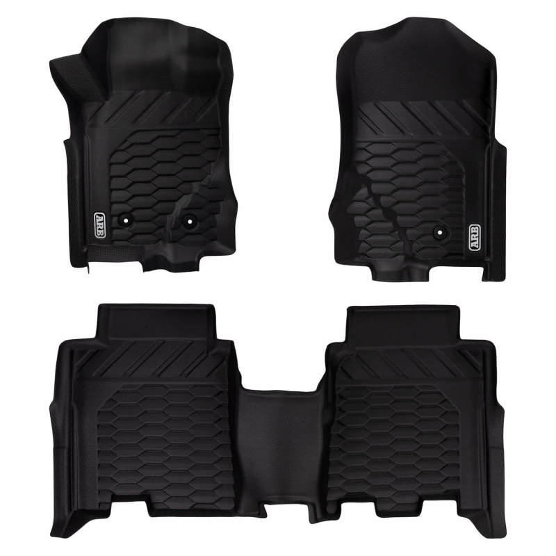 ARB 2021+ Ford Bronco Front & Rear Floor Mats - Black ARB 2021+ Ford Bronco Front & Rear Floor Mats - Black